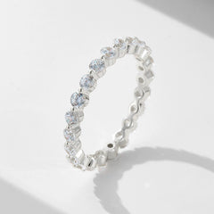 4-Piece Wedding Band Set with Sona Simulated Diamonds in 925 Sterling Silver