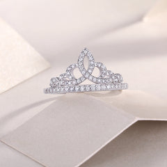 Round Moissanite Luxury Paved Wedding Band in Sterling Silver with GRA Certificate