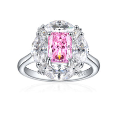 1.5-Carat Radiant Cut Simulated Diamond Engagement Ring with 4-Prong Setting