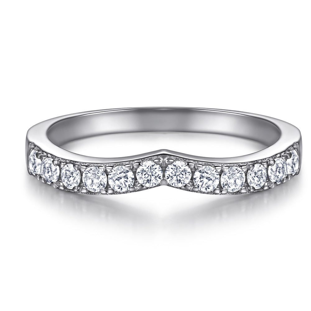 3.0-Carat Marquise Cut Simulated Colorless Diamond Wedding Set