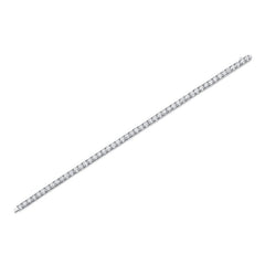 Moissanite Tennis Bracelet in White Gold Plated Sterling Silver with GRA Certificate
