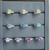 5.6-Carat Radiant Cut Multi-Color Simulated Diamond Engagement Ring